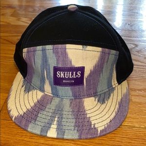 Skulls Brooklyn 6 Panel Adjustable Strap back Hat